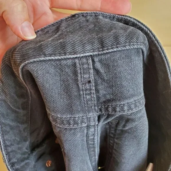 Free People Good Times Frayed Black Denin Jean Shorts - Picture 10 of 10